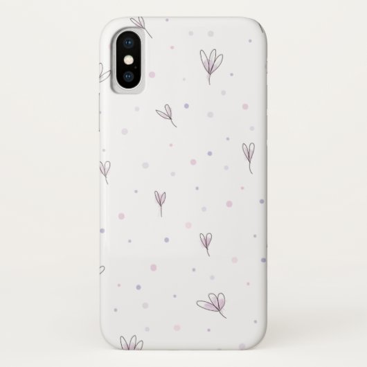 Coques Case-Mate iPhone Fleurs Lilac (Dos)