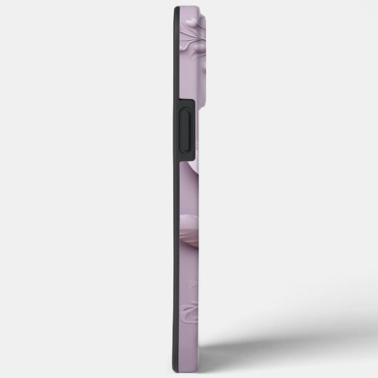 Coques Case-Mate iPhone Fleurs Lilac violet 3d (Verso / Droite)