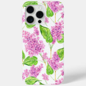 Coques Case-Mate iPhone Fleurs lilas rose aquarelle (Verso)