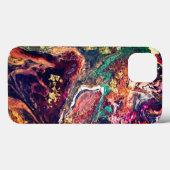 Coques Case-Mate iPhone fleurs magiques Abstraites or rose (Verso (horizontal))