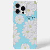 Coques Case-Mate iPhone Fleurs marguerites blanches Moderne Floral Ciel bl (Verso)
