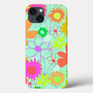 Etui iPhone 13 Fleurs mélangées