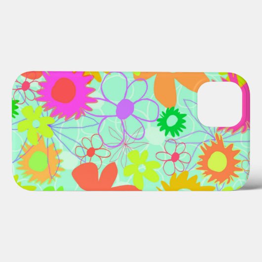 Coques Case-Mate iPhone Fleurs mélangées (Verso (horizontal))