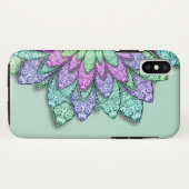 Coques Case-Mate iPhone Fleurs métalliques (Dos (Horizontal))