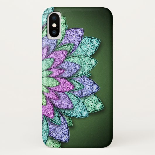 Coques Case-Mate iPhone Fleurs métalliques (Dos)
