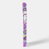 Coques Case-Mate iPhone Fleurs mignonnes et papillons sur violet (Verso / Gauche)