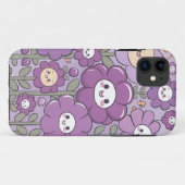 Coques Case-Mate iPhone Fleurs mignonnes Violettes Pour Filles Kawaii Flor (Dos (Horizontal))