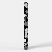 Coques Case-Mate iPhone Fleurs Monochromes à Motif Répété (Verso / Droite)