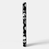 Coques Case-Mate iPhone Fleurs Monochromes à Motif Répété (Verso / Gauche)