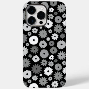 Coque Pour Pour iPhone 14 Pro Max Fleurs monochromes à motif répétitif