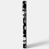 Coques Case-Mate iPhone Fleurs monochromes à motif répétitif (Verso / Gauche)