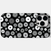 Coques Case-Mate iPhone Fleurs monochromes à motif répétitif (Verso (horizontal))
