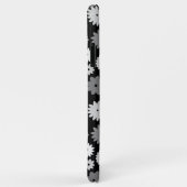 Coques Case-Mate iPhone Fleurs monochromes à motif répétitif (Dos/Droite)