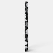 Coques Case-Mate iPhone Fleurs monochromes à motif répétitif (Dos/Gauche)