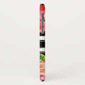 Coques Case-Mate iPhone Fleurs Monogrammes Noirs Blancs tendance (Dos/Gauche)