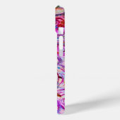 COQUES Case-Mate iPhone FLEURS MORTES BLANCHES EN ROSE, PARKLES D'OR (Verso / Gauche)