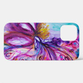 COQUES Case-Mate iPhone FLEURS MORTES BLANCHES EN ROSE, PARKLES D'OR (Verso (horizontal))