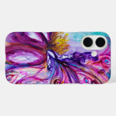 COQUES Case-Mate iPhone FLEURS MORTES BLANCHES EN ROSE, PARKLES D'OR (Verso (horizontal))