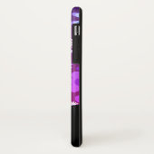 Coques Case-Mate iPhone fleurs motifs nature / violet / monogramme (Dos/Gauche)