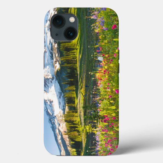 Coques Case-Mate iPhone Fleurs | Mt. Rainier Fleurs sauvages (Verso)