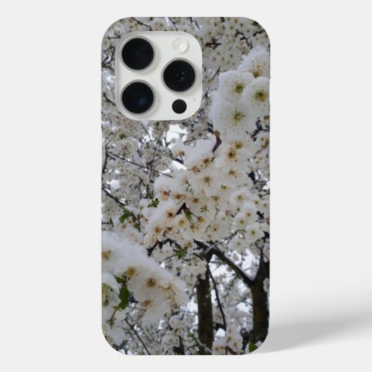 Coques Case-Mate iPhone Fleurs neigeuses (Verso)