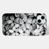 Coques Case-Mate iPhone fleurs noir et blanc (Verso (horizontal))