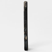 Coques Case-Mate iPhone Fleurs noires et blanches (Dos/Gauche)