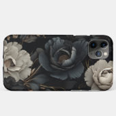 Coques Case-Mate iPhone Fleurs noires et blanches (Dos (Horizontal))