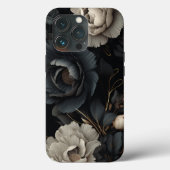Coques Case-Mate iPhone Fleurs noires et blanches (Verso)