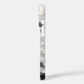 Coques Case-Mate iPhone Fleurs noires et blanches (Verso / Gauche)