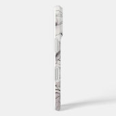 Coques Case-Mate iPhone Fleurs noires et blanches (Verso / Droite)