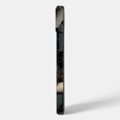 Coques Case-Mate iPhone Fleurs noires et blanches (Verso / Gauche)