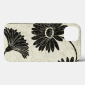 Coques Case-Mate iPhone Fleurs noires et blanches (Verso (horizontal))