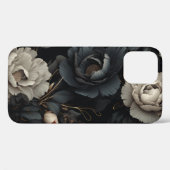 Coques Case-Mate iPhone Fleurs noires et blanches (Verso (horizontal))