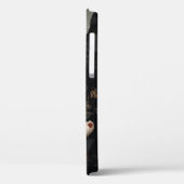 Coques Case-Mate iPhone Fleurs noires et blanches (Verso / Gauche)