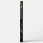 Coques Case-Mate iPhone Fleurs noires et blanches (Verso / Gauche)