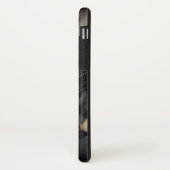 Coques Case-Mate iPhone Fleurs noires et blanches (Dos/Gauche)