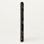 Coques Case-Mate iPhone Fleurs noires et blanches (Dos/Droite)