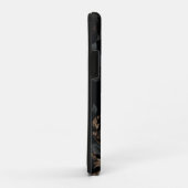 Coques Case-Mate iPhone Fleurs noires et blanches (Dos/Droite)