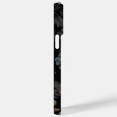 Coques Case-Mate iPhone Fleurs noires et blanches (Verso / Droite)