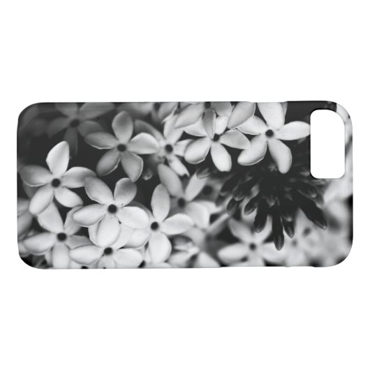 Coques Case-Mate iPhone Fleurs noires et blanches (Dos (Horizontal))