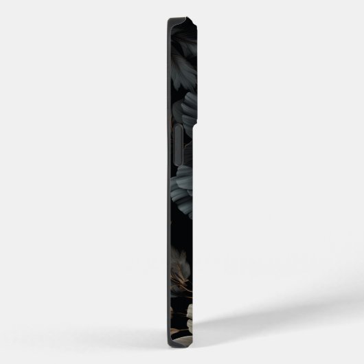 Coques Case-Mate iPhone Fleurs noires et blanches (Verso / Droite)