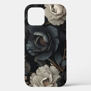 Case-Mate iPhone Case Fleurs noires et blanches
