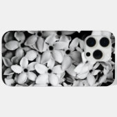Coques Case-Mate iPhone fleurs noires et blanches (Verso (horizontal))
