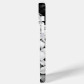 Coques Case-Mate iPhone fleurs noires et blanches (Verso / Gauche)