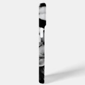 Coques Case-Mate iPhone fleurs noires et blanches (Verso / Droite)