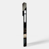 Coques Case-Mate iPhone Fleurs noires et blanches (Verso / Gauche)