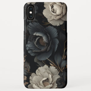 Case-Mate iPhone Case Fleurs noires et blanches