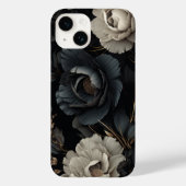 Coques Case-Mate iPhone Fleurs noires et blanches (Verso)