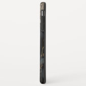 Coques Case-Mate iPhone Fleurs noires et blanches (Dos/Gauche)